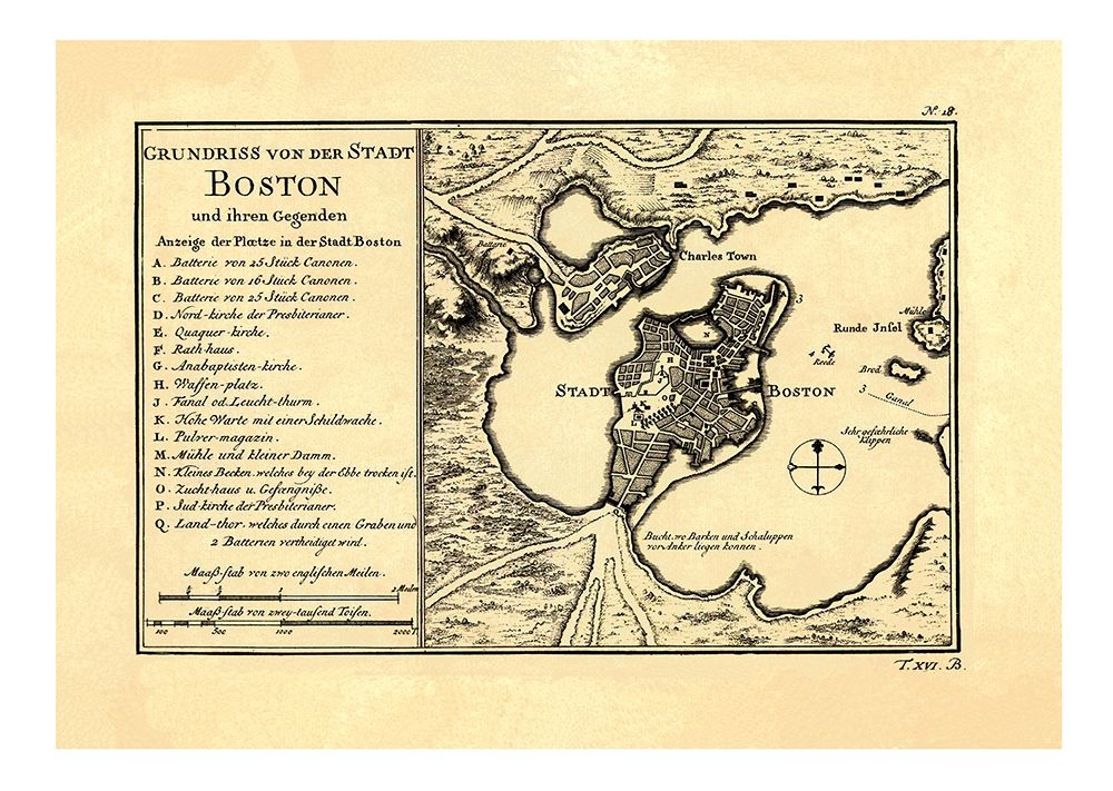 Boston Massachusetts - Arkstee 1758 art print by Arkstee for $57.95 CAD