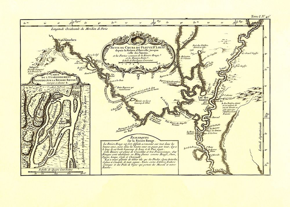 St Louis River Course - Bellin 1764 art print by Bellin for $57.95 CAD