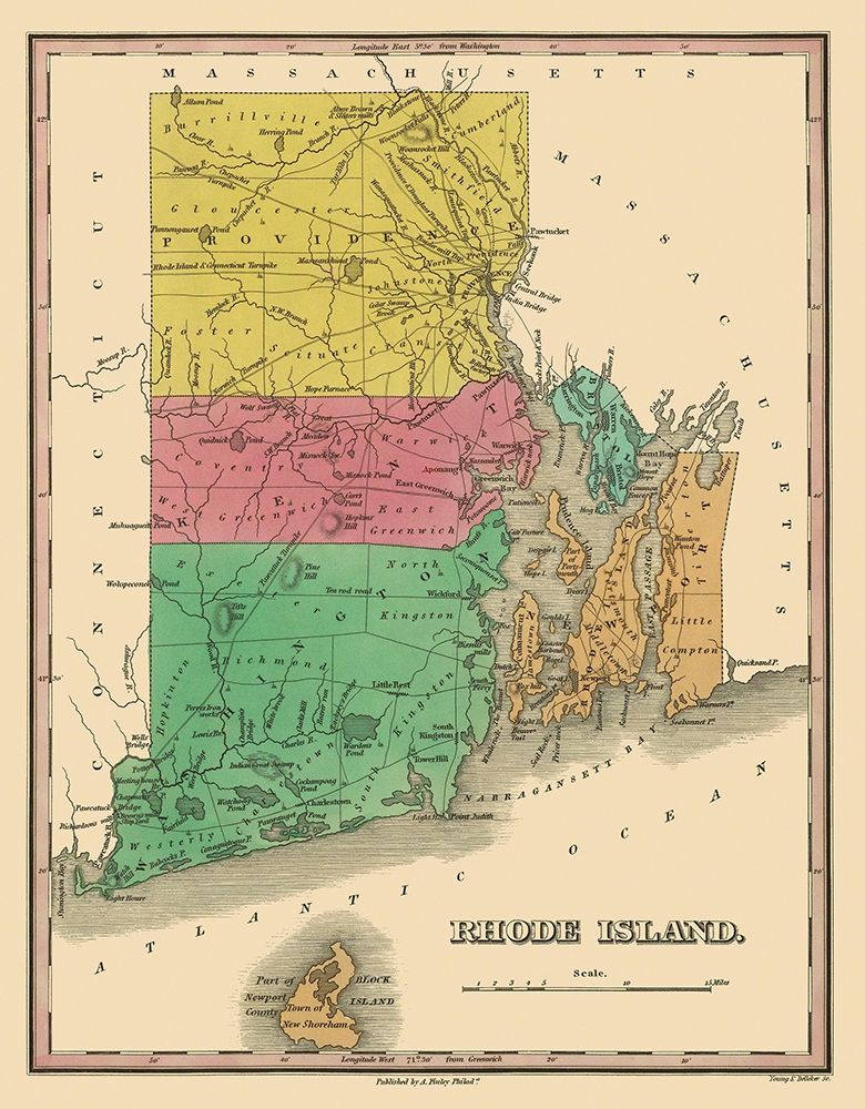 Rhode Island - Finley 1831 art print by Finley for $57.95 CAD
