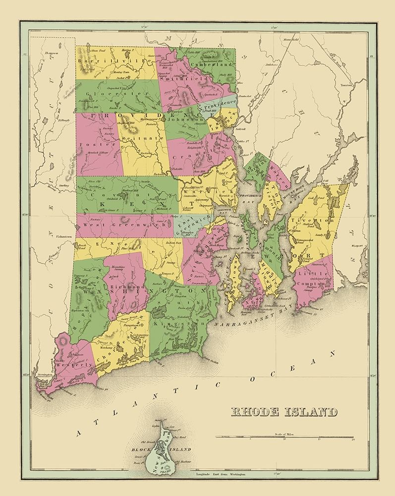 Rhode Island - Strong 1841 art print by Strong for $57.95 CAD