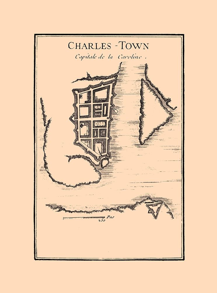 Charles Town South Carolina -1780 art print by Unknown for $57.95 CAD