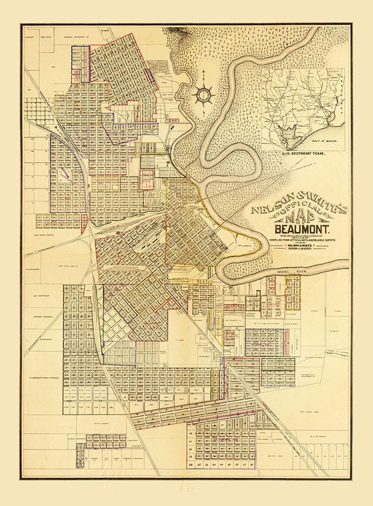 Beaumont Texas - White 1902  art print by White for $57.95 CAD