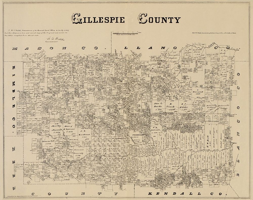 Gillespie Texas Landowner - Gast 1879 art print by Gast for $57.95 CAD
