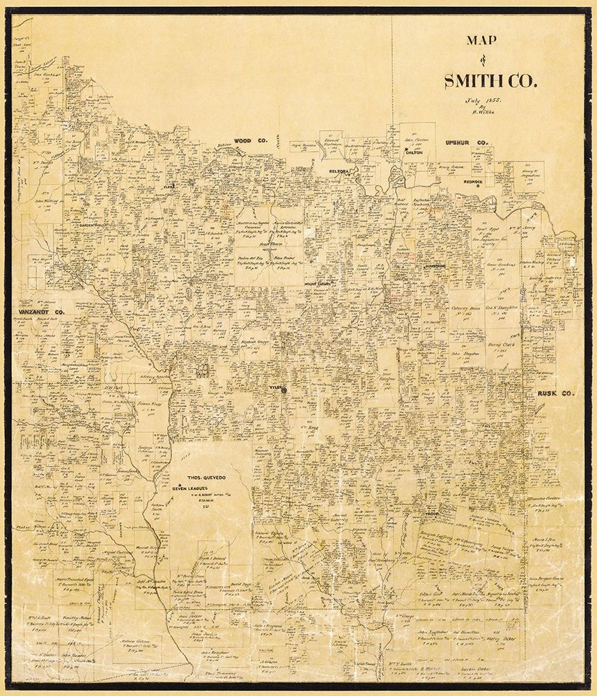 Smith Texas Landowner - Willke 1855 art print by Willke for $57.95 CAD
