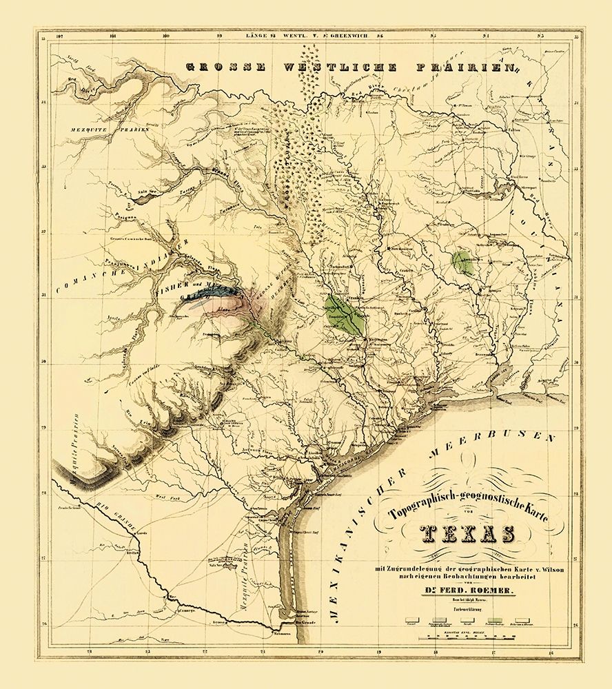Texas showing the Alamo - Roemer 1849 art print by Roemer for $57.95 CAD