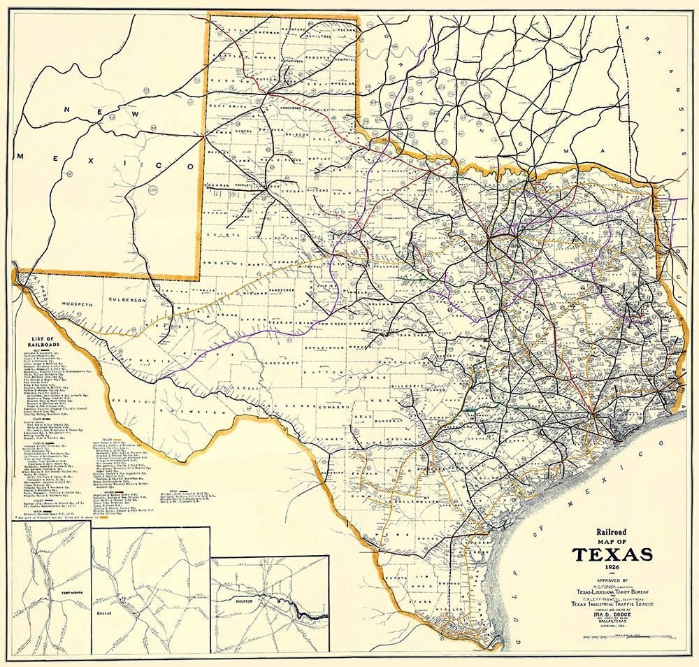 Texas Railroads - Dodge 1926 art print by Dodge for $57.95 CAD