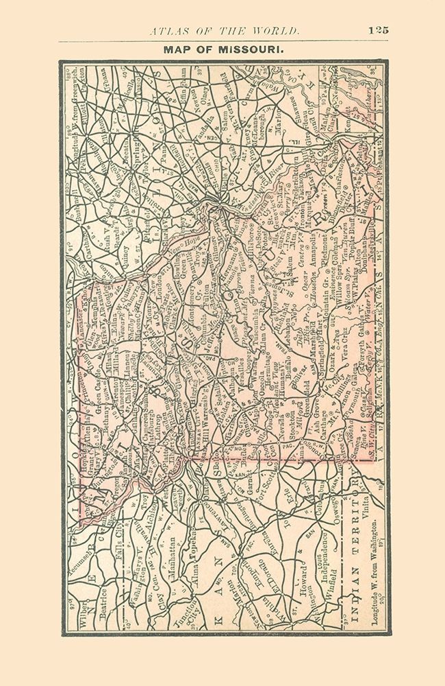 Missouri - Alden 1886 art print by Alden for $57.95 CAD
