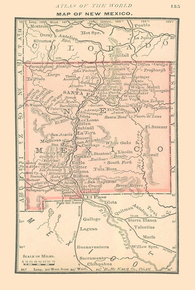 New Mexico - Alden 1886 art print by Alden for $57.95 CAD