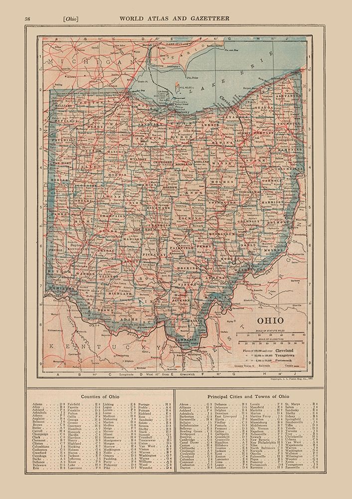 Ohio - Reynold 1921 art print by Reynold for $57.95 CAD