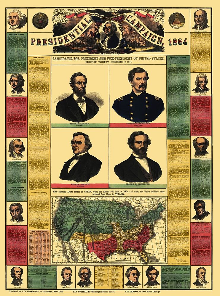 Presidential Campaign - Lloyd 1864 art print by Lloyd for $57.95 CAD