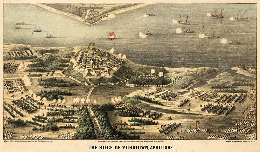 Yorktown Virginia - Worest 1862 art print by Worest for $57.95 CAD