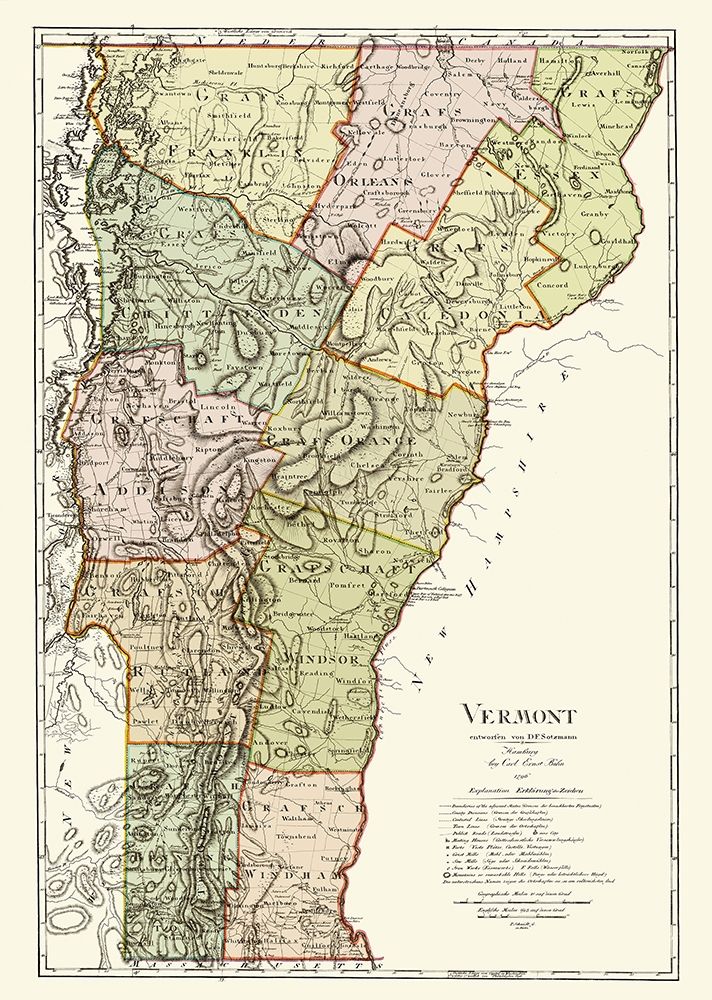 Vermont - Bohn 1796 art print by Bohn for $57.95 CAD