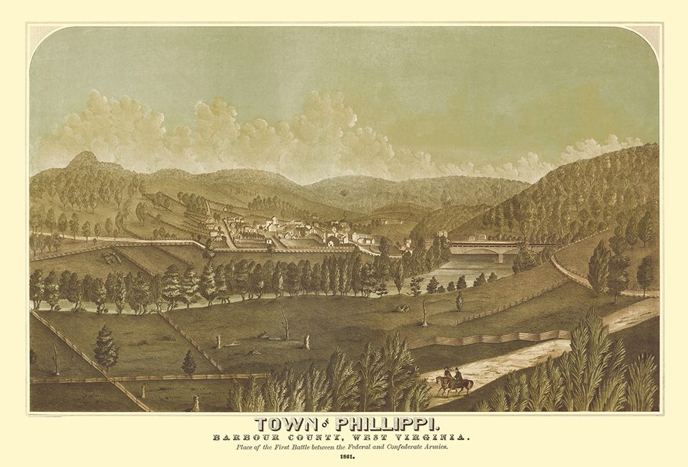 Phillippi West Virginia - Pool 1861 art print by Pool for $57.95 CAD