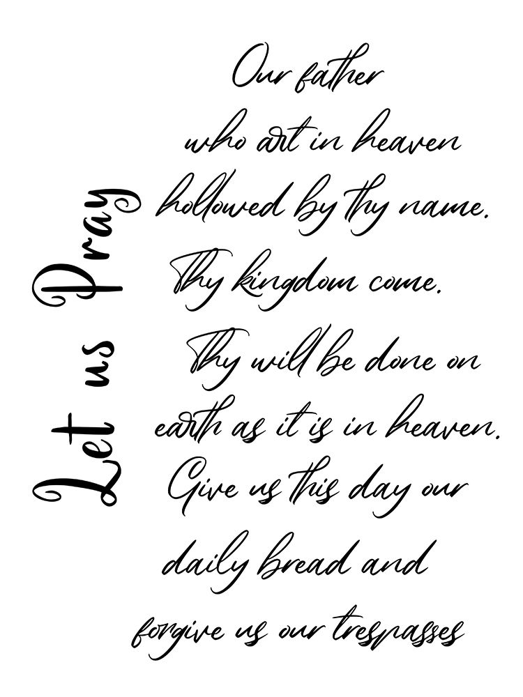The Lords Prayer art print by Jamie Phillip for $57.95 CAD