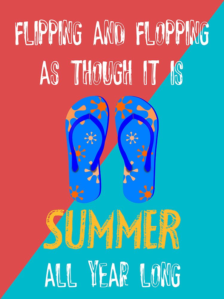 Flipflops art print by Jamie Phillip for $57.95 CAD