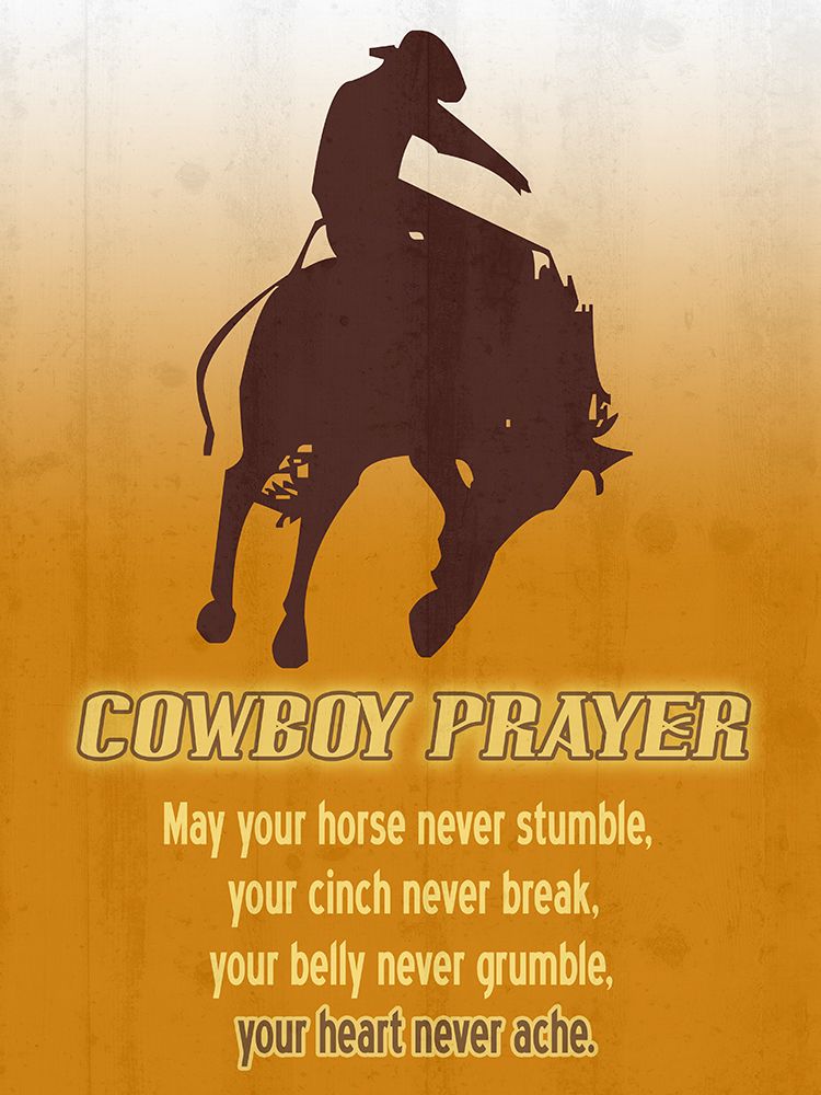 Cowboy Prayer art print by Jamie Phillip for $57.95 CAD