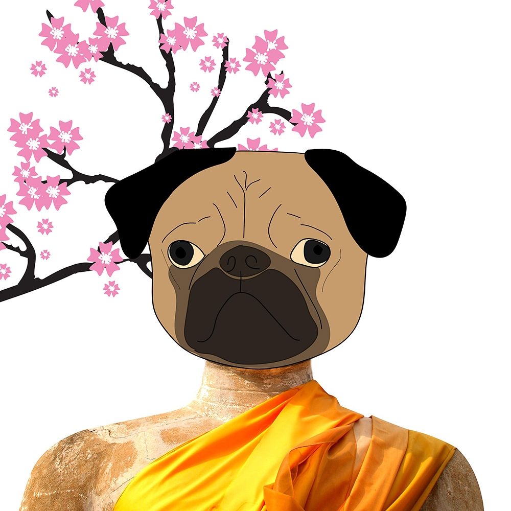 Dog Monk art print by Jamie Phillip for $57.95 CAD