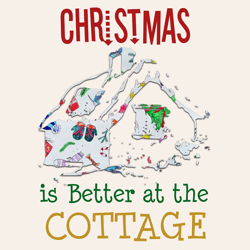 Cottage Christmas art print by Jamie Phillip for $57.95 CAD
