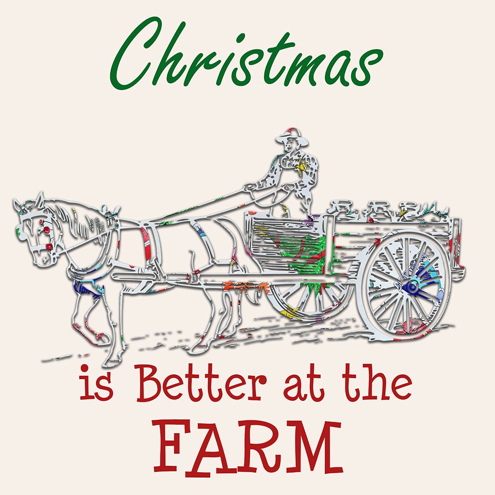 Farm Christmas art print by Jamie Phillip for $57.95 CAD
