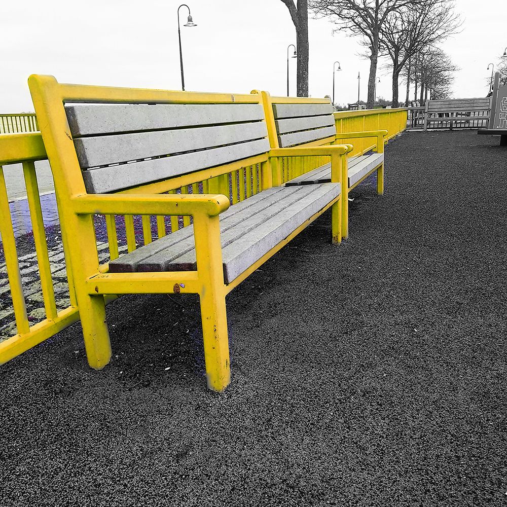 Central Park Bench art print by Jamie Phillip for $57.95 CAD