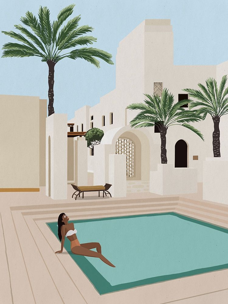 Poolside Paige art print by Urban Road for $57.95 CAD