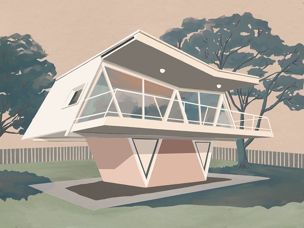 Futura House art print by Urban Road for $57.95 CAD