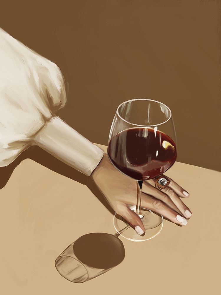 Glass of Shiraz art print by Urban Road for $57.95 CAD