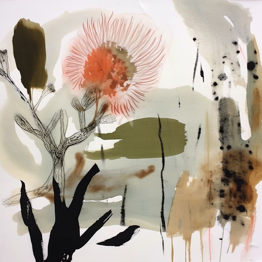 Aussie Florals Orange I Canvas Art Print art print by Urban Road for $57.95 CAD