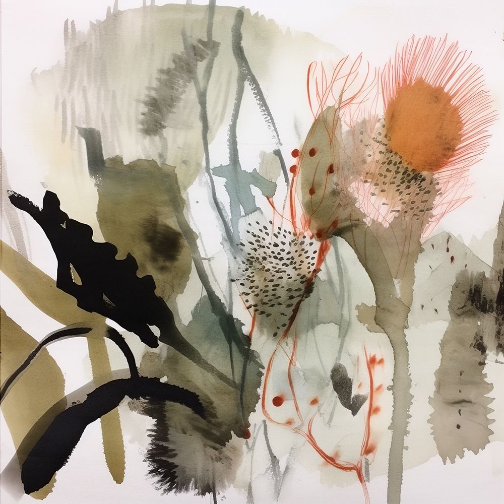 Aussie Florals Orange II Canvas Art Print art print by Urban Road for $57.95 CAD