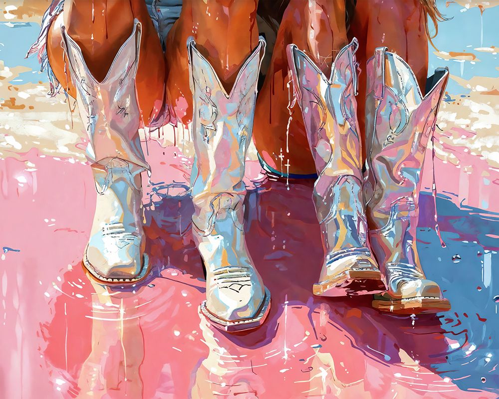 Glittering Gem Boots art print by Urban Road for $57.95 CAD