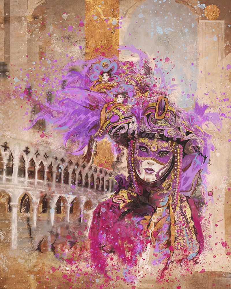 Venice Festive I art print by Marta Wiley for $57.95 CAD