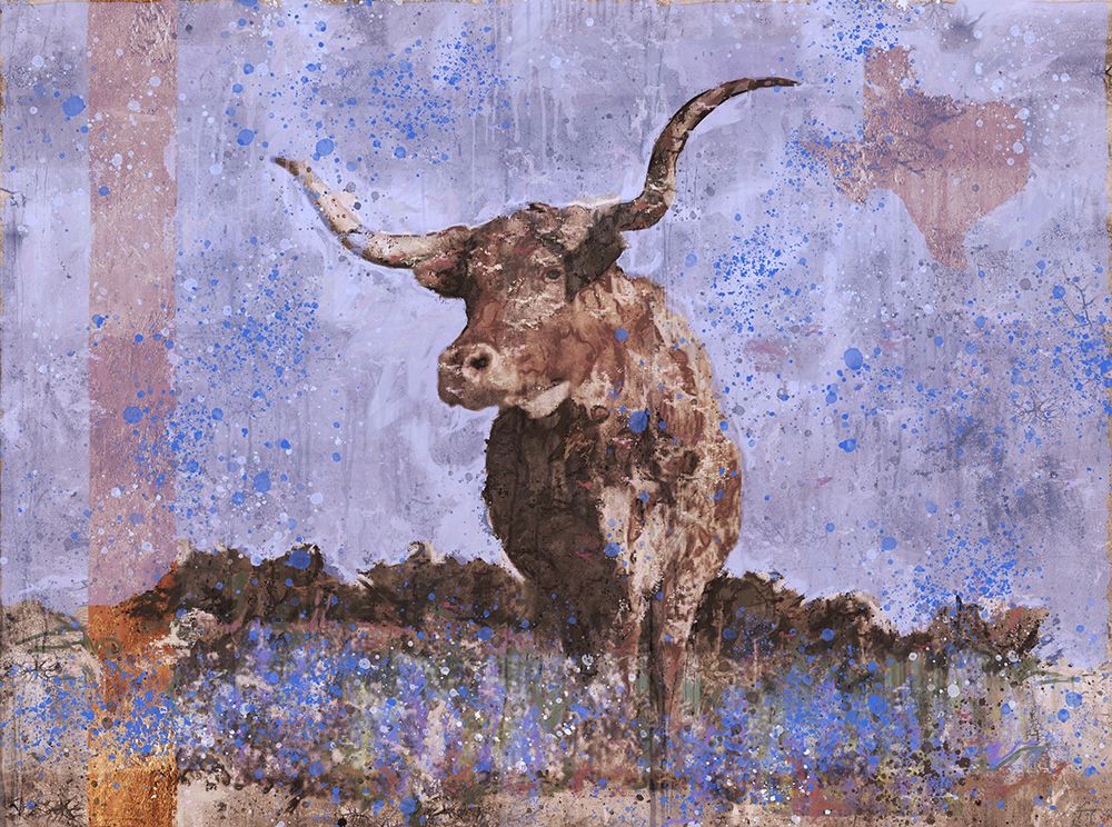 Long Horn Purple art print by Marta Wiley for $57.95 CAD