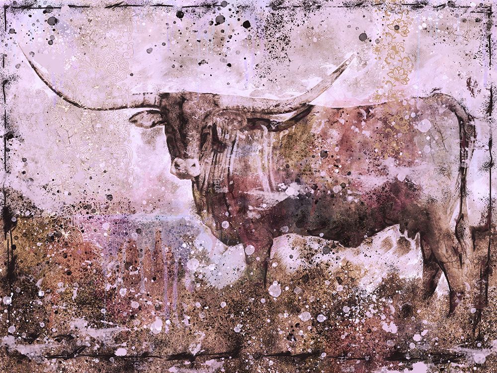 Long Horn Pink tint art print by Marta Wiley for $57.95 CAD