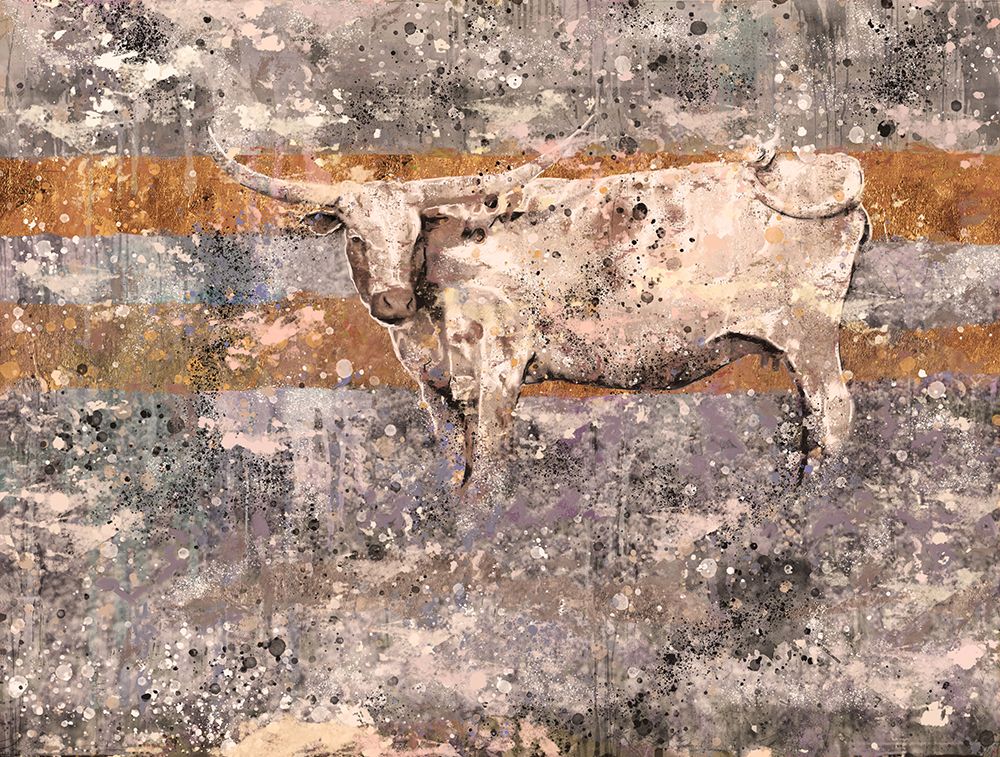 White Long Horn art print by Marta Wiley for $57.95 CAD