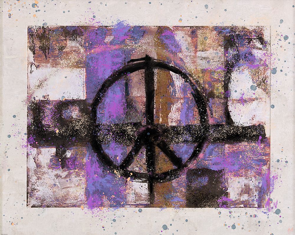 PEACE purple tint art print by Marta Wiley for $57.95 CAD