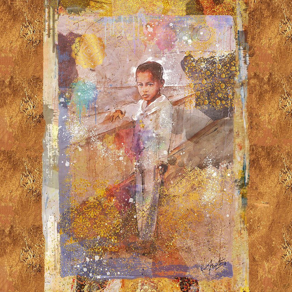 Little African Boy II art print by Marta Wiley for $57.95 CAD