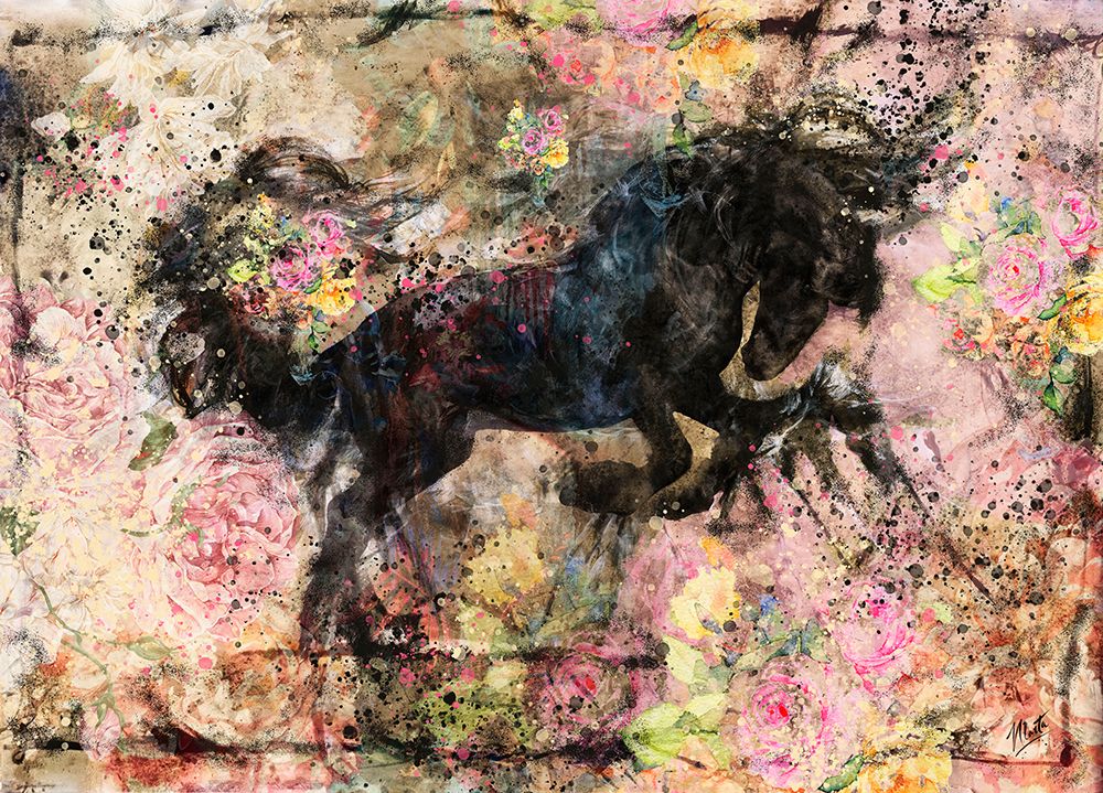 Floral Stallion II art print by Marta Wiley for $57.95 CAD