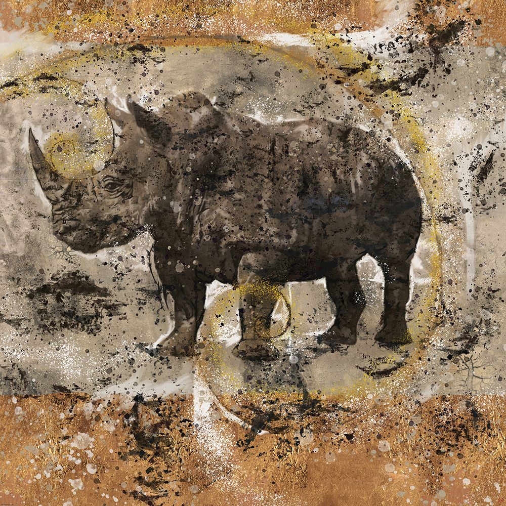 Fibonacci Rhino I art print by Marta Wiley for $57.95 CAD