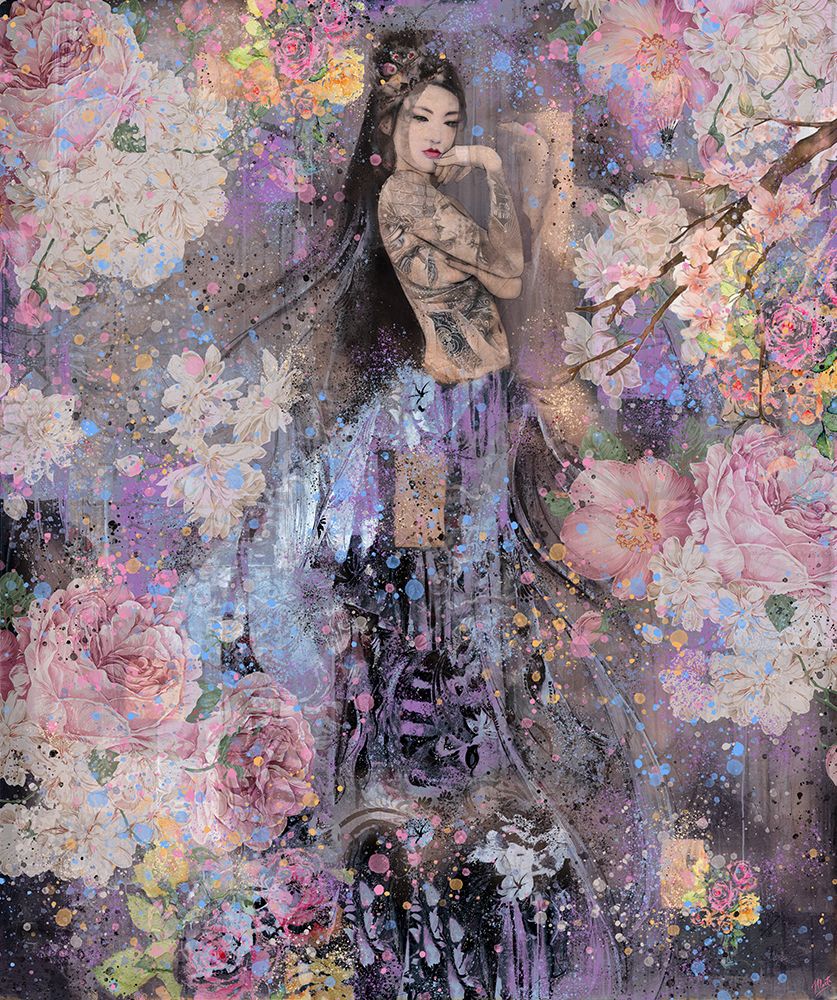 Floral Geisha II art print by Marta Wiley for $57.95 CAD