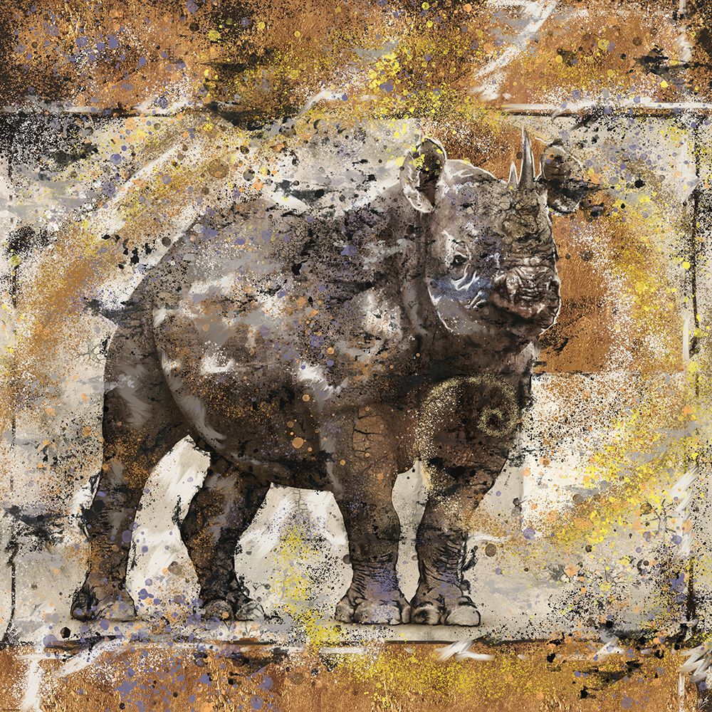Fibonacci  Rhino II art print by Marta Wiley for $57.95 CAD