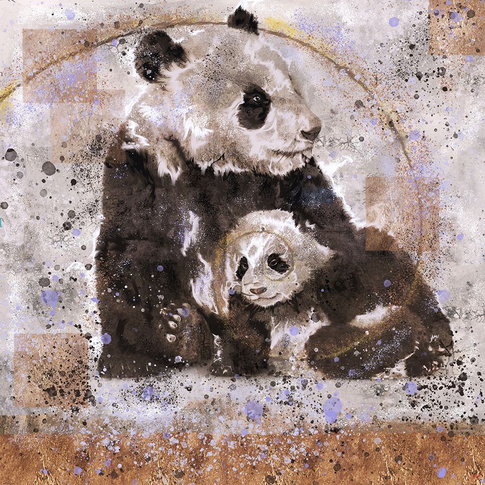 Fibonacci Panda I   art print by Marta Wiley for $57.95 CAD