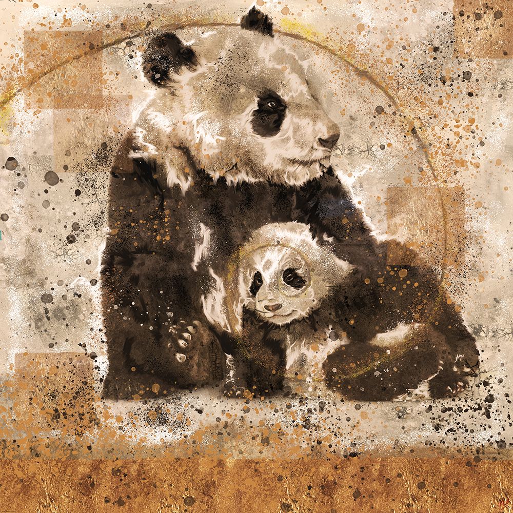 Fibonacci Panda II  art print by Marta Wiley for $57.95 CAD