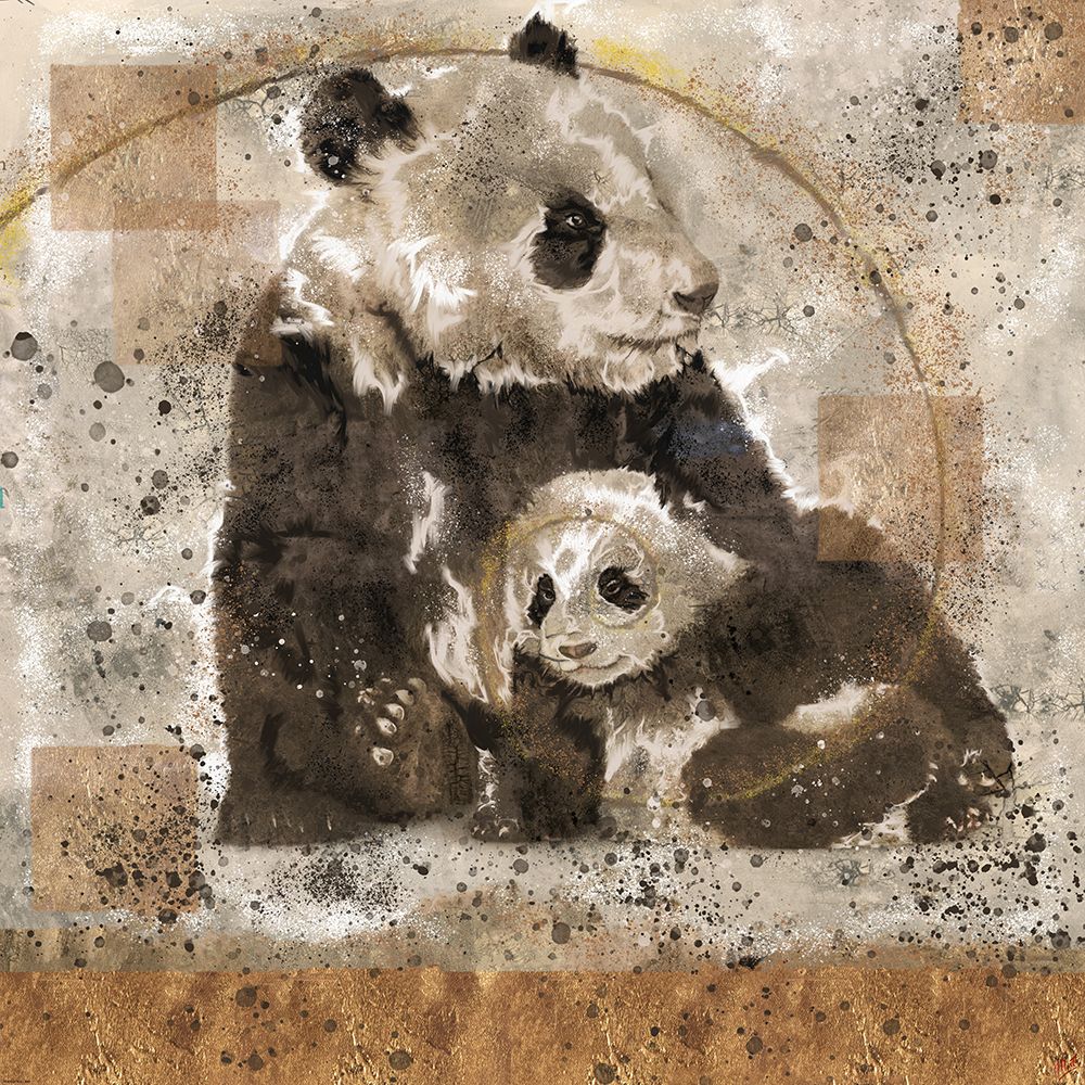 Fibonacci Panda III art print by Marta Wiley for $57.95 CAD