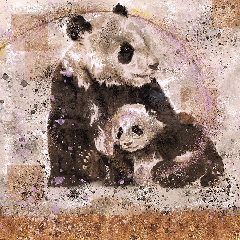 Fibonacci Panda VI art print by Marta Wiley for $57.95 CAD