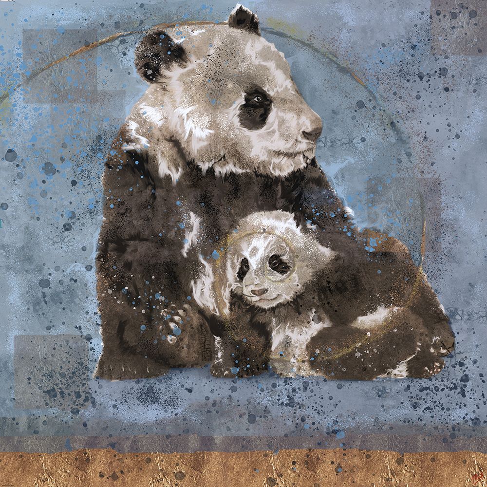 Fibonacci Panda VII art print by Marta Wiley for $57.95 CAD