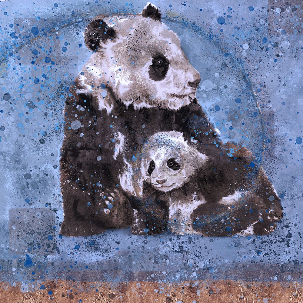 Fibonacci Panda VIII art print by Marta Wiley for $57.95 CAD