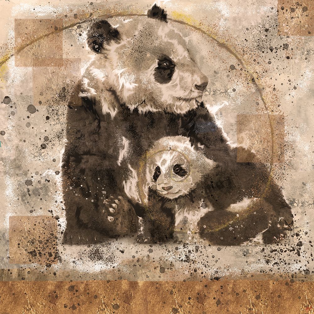 Fibonacci Panda VIIII art print by Marta Wiley for $57.95 CAD