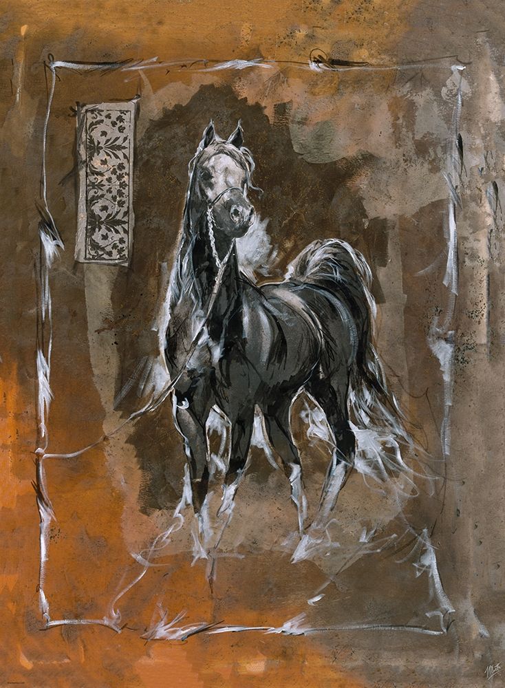 Horse Sepia art print by Marta Wiley for $57.95 CAD