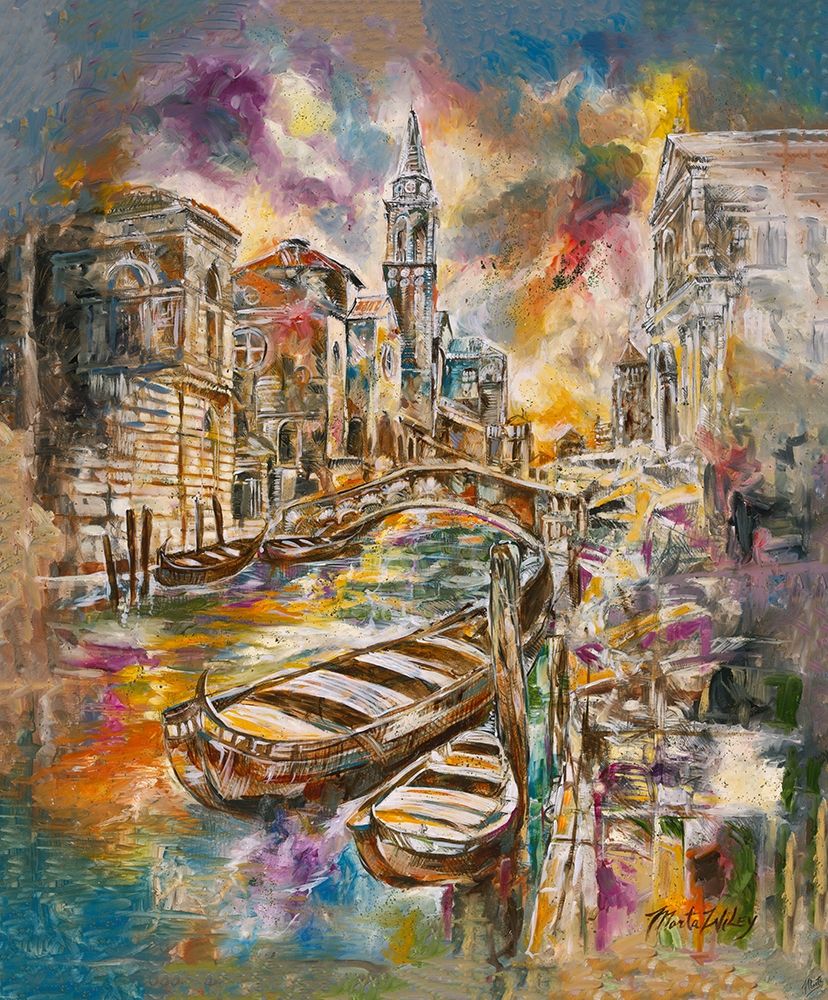 Italy, colorful art print by Marta Wiley for $57.95 CAD