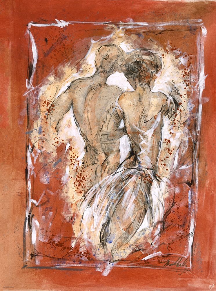 Lovers III Sepia art print by Marta Wiley for $57.95 CAD